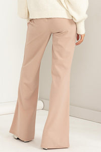 Seeking Sultry High-Waisted Tie Front Flared Pants