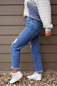 High-Rise Mom Fit Jeans