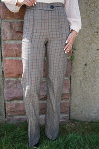 Hailey Plaid Combo Pant