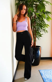 Asymmetrical High Waisted Pants