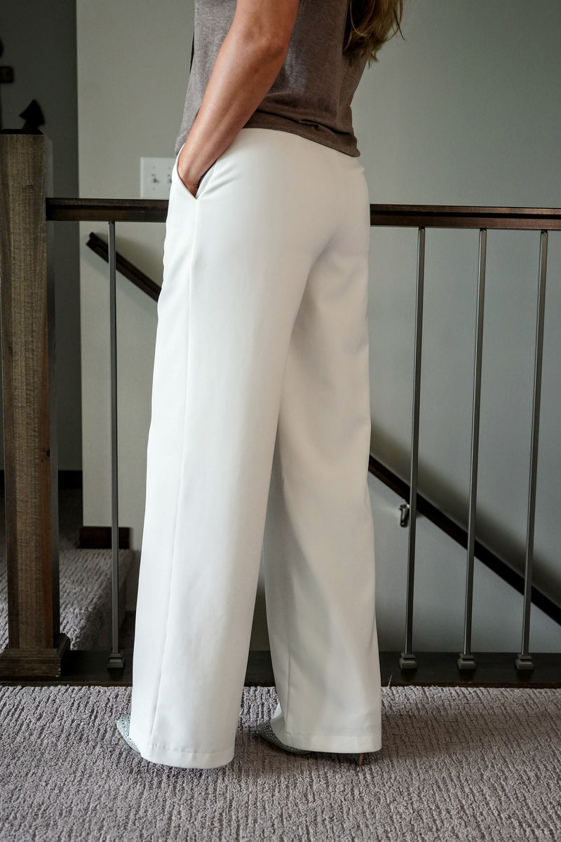 Rica Suave Belted Wide Leg Trousers