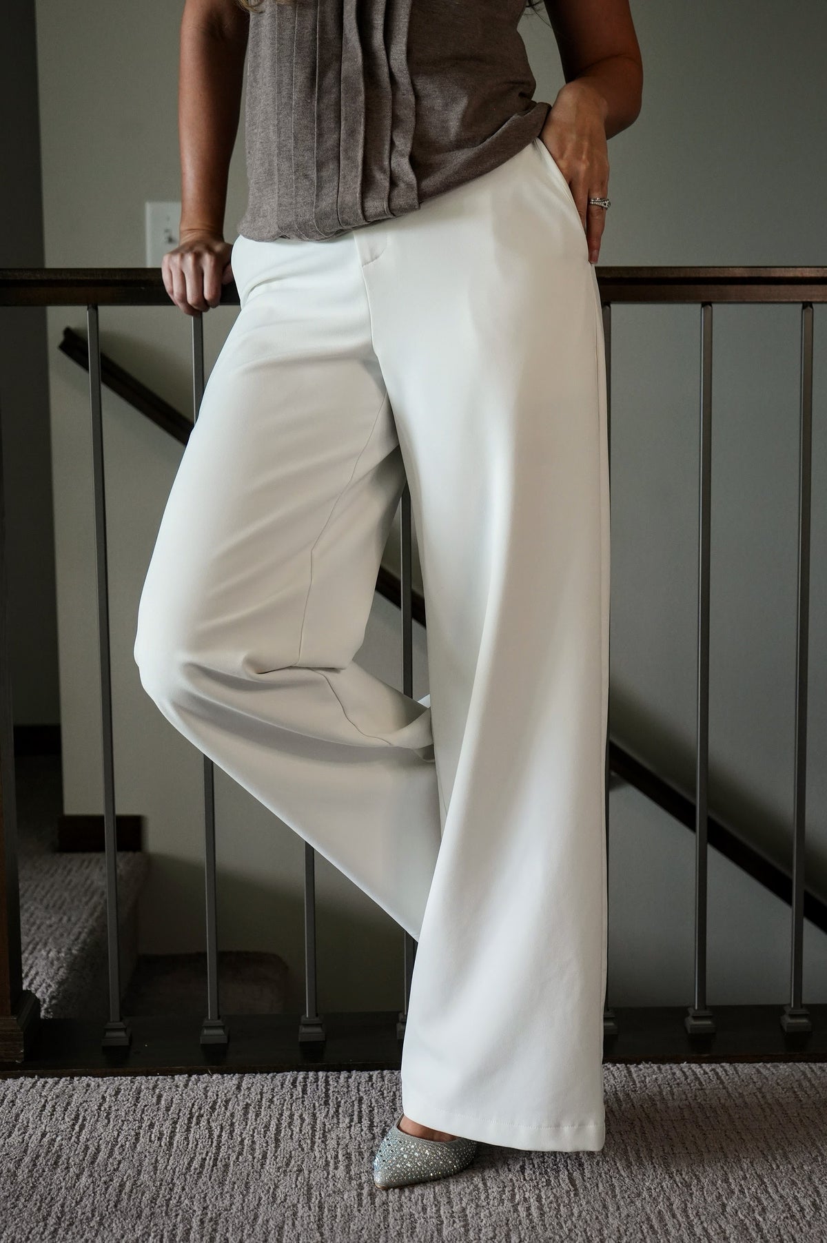 Rica Suave Belted Wide Leg Trousers