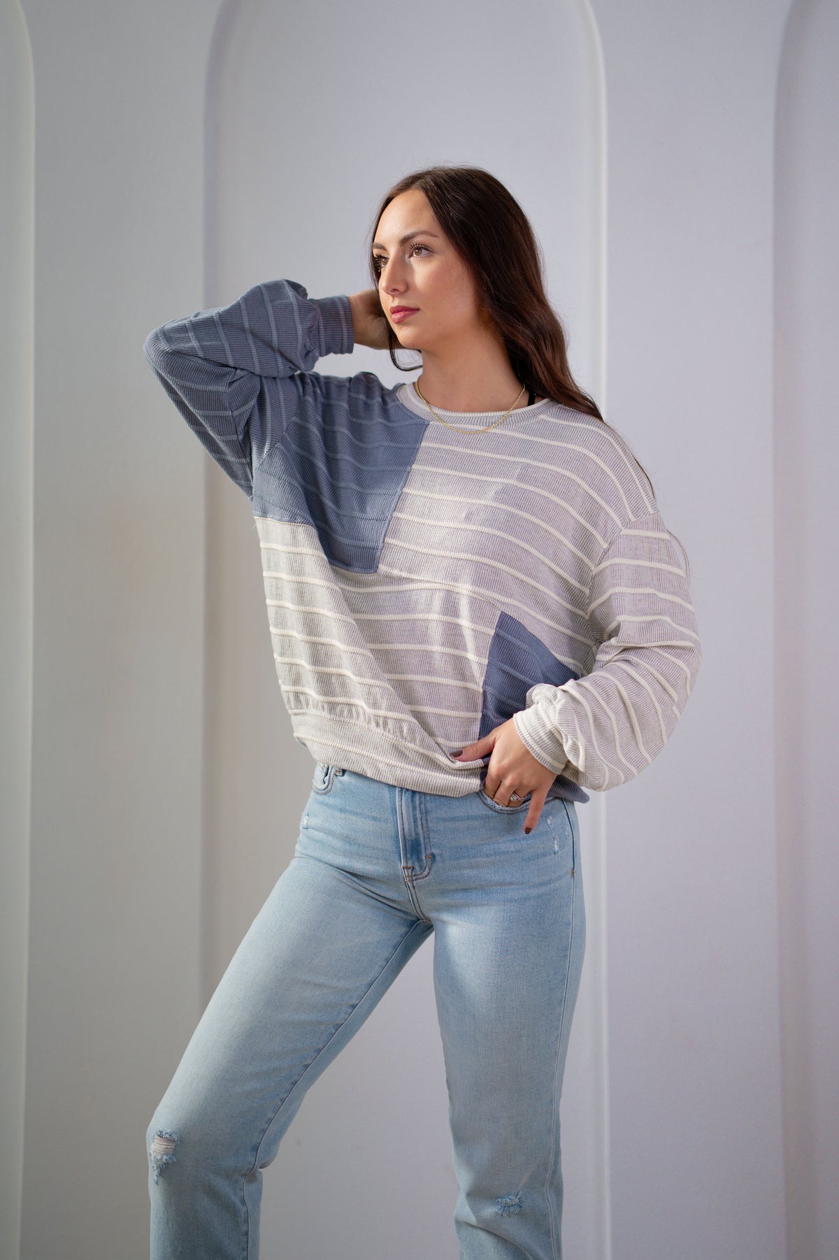 Angelica Stripe Pullover