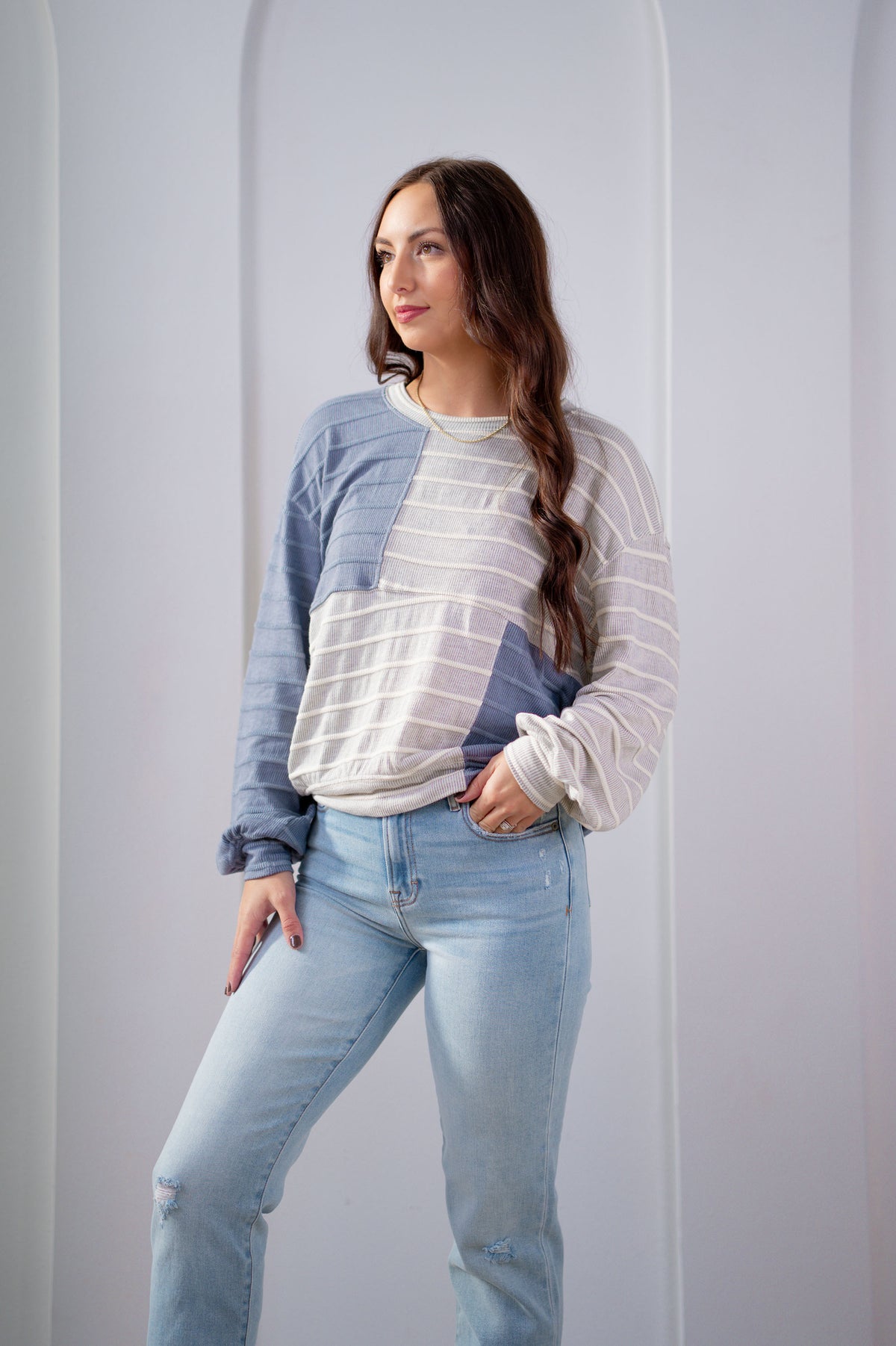 Angelica Stripe Pullover