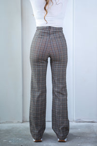 Hailey Plaid Combo Pant